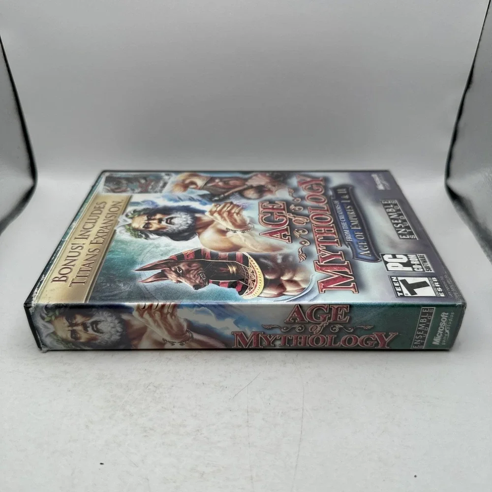 Age of Mythology Bonus Titans Expansion PC 2003 Complete Long Box Manual 3 Disc